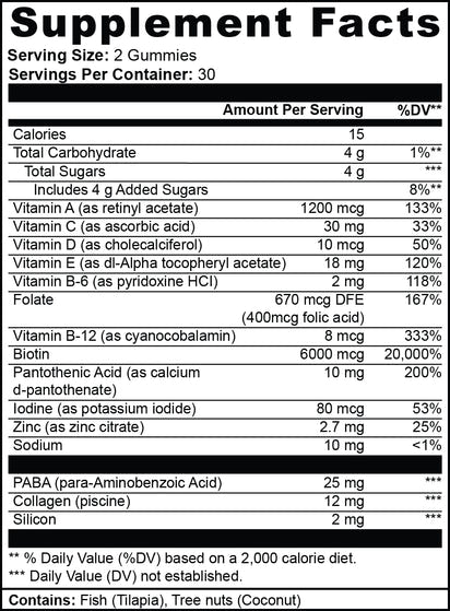 Hair Nutrition Complex Gummies